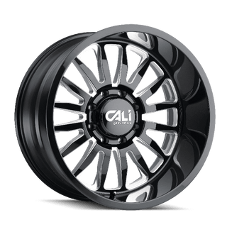 Cali Offroad SUMMIT 24x14 Gloss Black Wheel With Machined Spokes